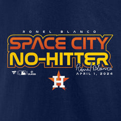 Ronel Blanco Houston Astros Space City No-Hitter T-Shirt Clearance