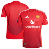 Adidas Manchester United 2024/25 Home Patch Jerseys - Red