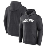 New York Jets Primary Logo Pullover Hoodie Charcoal - Fanatics