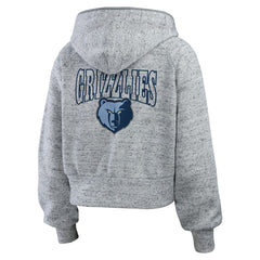 NBA - Memphis Grizzlies WEAR by Erin Andrews Women's Speckled Radiator Full-Zip Hoodie - Heather Gray
