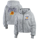 NBA - Phoenix Suns WEAR by Erin Andrews Women's Speckled Radiator Full-Zip Hoodie - Heather Gray