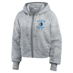 NBA - Dallas Mavericks WEAR by Erin Andrews Women's Speckled Radiator Full-Zip Hoodie - Heather Gray