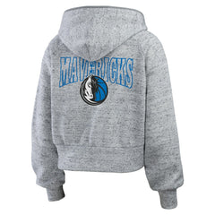 NBA - Dallas Mavericks WEAR by Erin Andrews Women's Speckled Radiator Full-Zip Hoodie - Heather Gray
