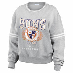 NBA - Phoenix Suns WEAR by Erin Andrews Women's French Terry Pullover Sweatshirt - Heather Gray