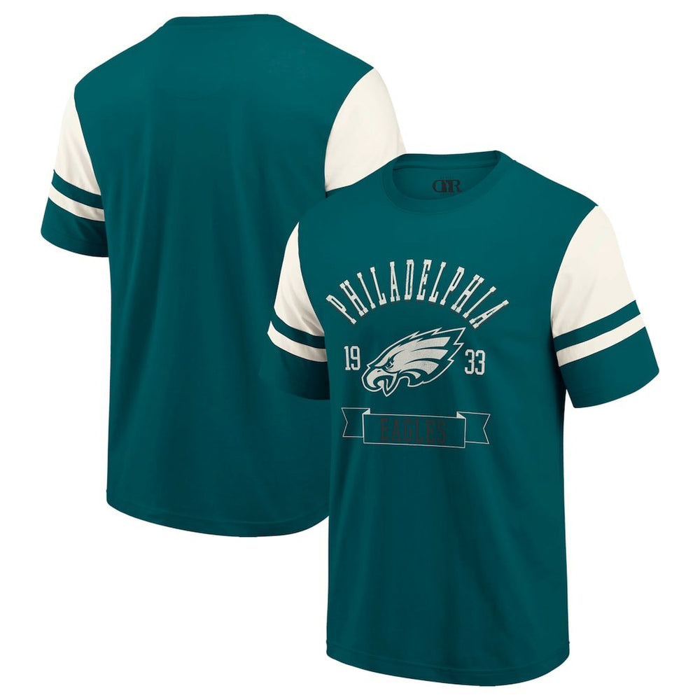 Philadelphia Eagles Darius Rucker Collection Football T-Shirt Midnight Green - Fanatics