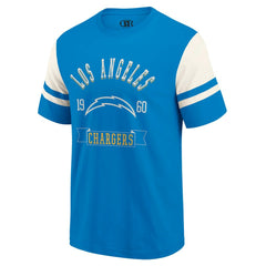 Los Angeles Chargers Darius Rucker Collection Football T-Shirt Powder Blue - Fanatics