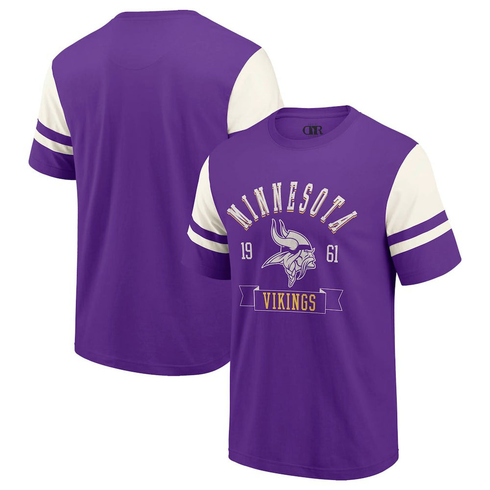 Minnesota Vikings Darius Rucker Collection Football T-Shirt Purple - Fanatics