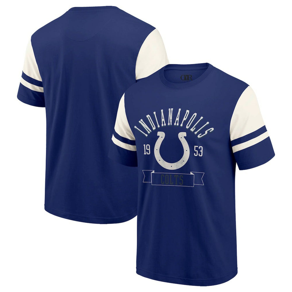 Indianapolis Colts Darius Rucker Collection Football T-Shirt Royal - Fanatics