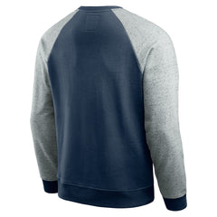 Tennessee Titans Darius Rucker Collection Colorblock Pullover Sweatshirt Navy/Heather Gray - Fanatics