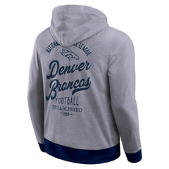 Denver Broncos Darius Rucker Collection Tonal Knit Pullover Hoodie Navy - Fanatics