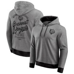 Cincinnati Bengals Darius Rucker Collection Tonal Knit Pullover Hoodie Black - Fanatics
