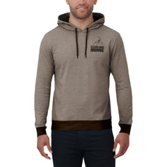 Cleveland Browns Darius Rucker Collection Tonal Knit Pullover Hoodie Brown - Fanatics