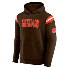 Cleveland Browns Darius Rucker Collection Football Washed Pullover Hoodie Brown - Fanatics