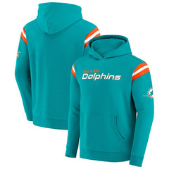 Miami Dolphins Darius Rucker Collection Football Washed Pullover Hoodie Aqua - Fanatics