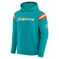 Miami Dolphins Darius Rucker Collection Football Washed Pullover Hoodie Aqua - Fanatics