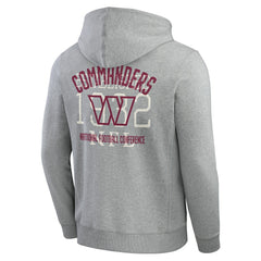 Washington Commanders Darius Rucker Collection Vintage Stripe Full-Zip Hoodie Heather Gray - Fanatics