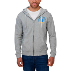 Los Angeles Chargers Darius Rucker Collection Vintage Stripe Full-Zip Hoodie Heather Gray - Fanatics