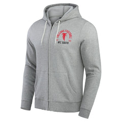 Atlanta Falcons Darius Rucker Collection Vintage Stripe Full-Zip Hoodie Heather Gray - NFL