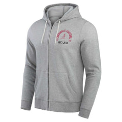 Arizona Cardinals Darius Rucker Collection Vintage Stripe Full-Zip Hoodie Heather Gray - Fanatics