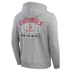 Arizona Cardinals Darius Rucker Collection Vintage Stripe Full-Zip Hoodie Heather Gray - Fanatics
