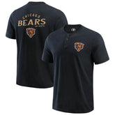 Chicago Bears Darius Rucker Collection Washed Henley T-Shirt Black - Fanatics