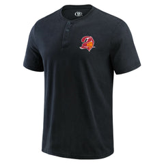 Tampa Bay Buccaneers Darius Rucker Collection Washed Henley T-Shirt Black - Fanatics
