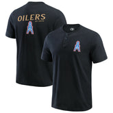 Tennessee Titans Darius Rucker Collection Washed Henley T-Shirt Black - Fanatics