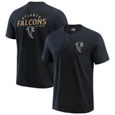 Atlanta Falcons Darius Rucker Collection Washed Henley T-Shirt Black - Fanatics