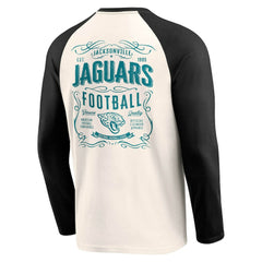 Jacksonville Jaguars Darius Rucker Collection Raglan Henley T-Shirt Cream/Black - Fanatics