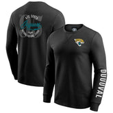 Jacksonville Jaguars Darius Rucker Collection Washed Waffle-Knit Long Sleeve T-Shirt Black - Fanatics