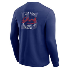 New York Giants Darius Rucker Collection Washed Waffle-Knit Long Sleeve T-Shirt Royal - Fanatics