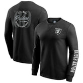Las Vegas Raiders Darius Rucker Collection Washed Waffle-Knit Long Sleeve T-Shirt Black - Fanatics