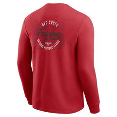Atlanta Falcons Darius Rucker Collection Washed Waffle-Knit Long Sleeve T-Shirt Red - Fanatics