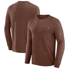 Cleveland Browns J. Palmer In-The-Pocket Long Sleeve T-Shirt Tan - NFL