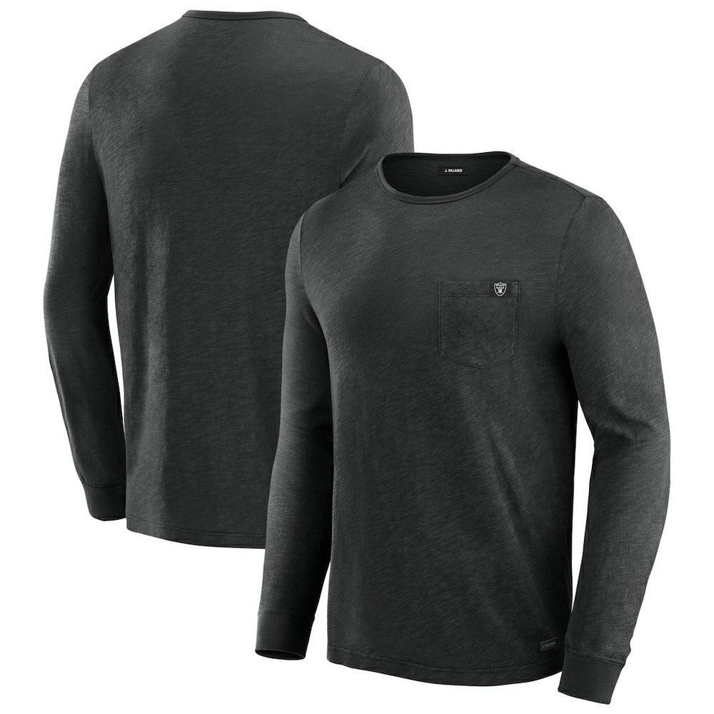 Las Vegas Raiders J. Palmer In-The-Pocket Long Sleeve T-Shirt Black - NFL