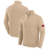 San Francisco 49ers J. Palmer Franchise Quarter-Zip Sweater Tan - NFL
