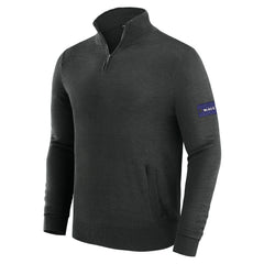 Baltimore Ravens J. Palmer Franchise Quarter-Zip Sweater Black - NFL