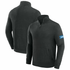 Detroit Lions J. Palmer Franchise Quarter-Zip Sweater Black - NFL