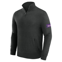 Minnesota Vikings J. Palmer Franchise Quarter-Zip Sweater Black - NFL
