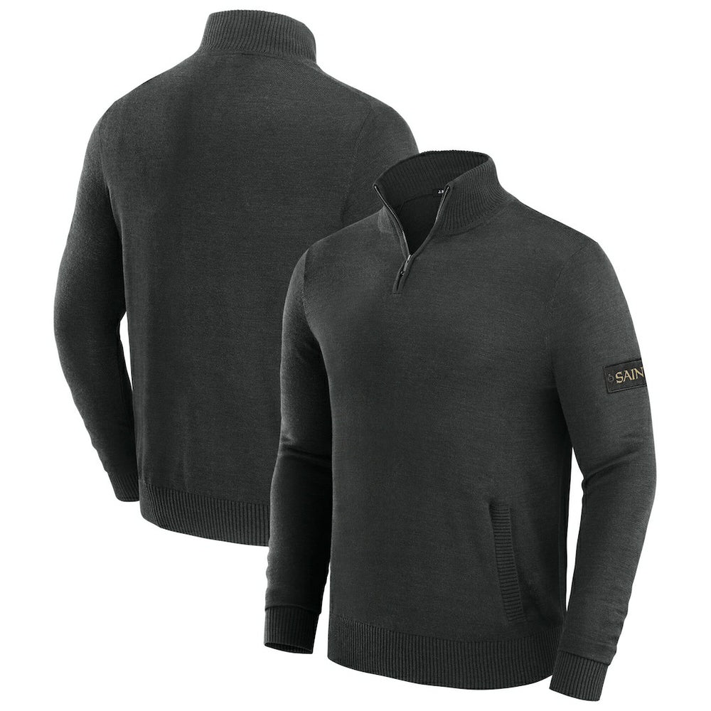 New Orleans Saints J. Palmer Franchise Quarter-Zip Sweater Black - NFL