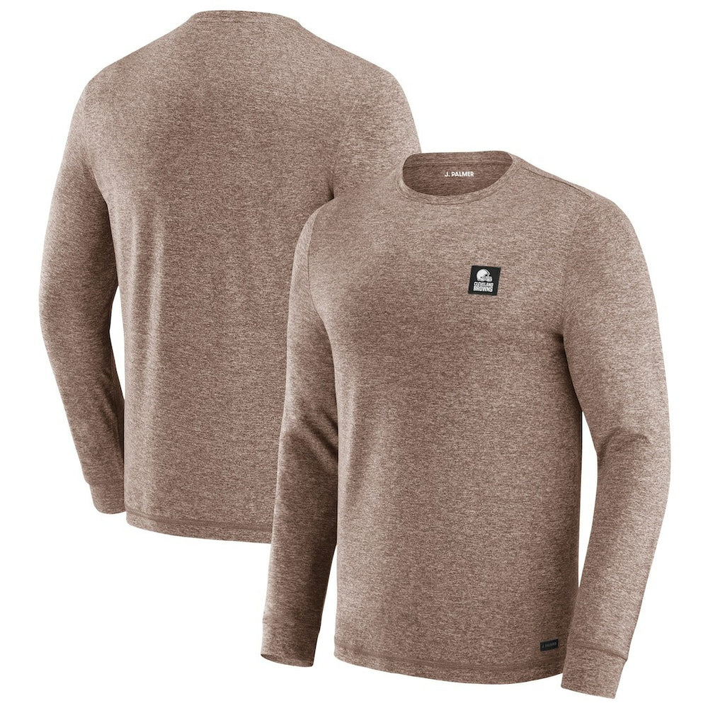 Cleveland Browns J. Palmer Four Down Long Sleeve T-Shirt Brown - NFL