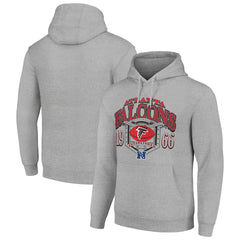 Atlanta Falcons Starter 80s Retro Pullover Hoodie Heather Gray - NFL
