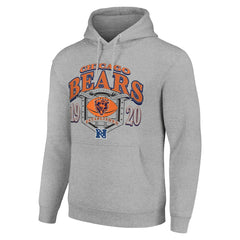 Chicago Bears Starter 80s Retro Pullover Hoodie Heather Gray - NFL
