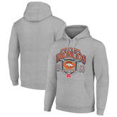 Denver Broncos Starter 80s Retro Pullover Hoodie Heather Gray - NFL