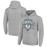 Detroit Lions Starter 80s Retro Pullover Hoodie Heather Gray - NFL