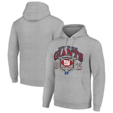 New York Giants Starter 80s Retro Pullover Hoodie Heather Gray - NFL