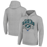 Philadelphia Eagles Starter 80s Retro Pullover Hoodie Heather Gray - NFL