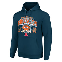 Denver Broncos Starter 80s Retro Pullover Hoodie Navy - NFL