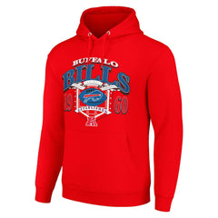 Buffalo Bills Starter 80s Retro Pullover Hoodie Red - NFL