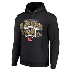 Baltimore Ravens Starter 80s Retro Pullover Hoodie Black - NFL